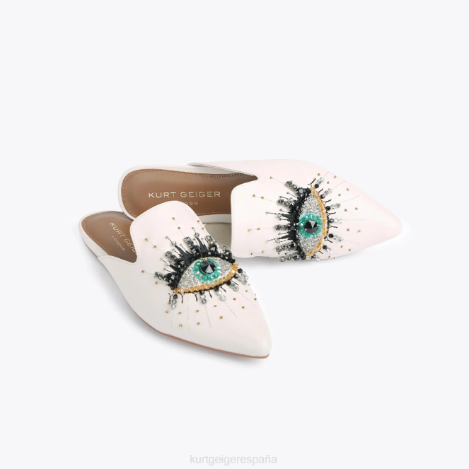 Kurt Geiger mujer Ojo de oliva de Londres 2LPR367 | calzados hueso